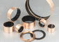 Bronze Backing Oil Free Graphite Impregnated Bushings Customised Material